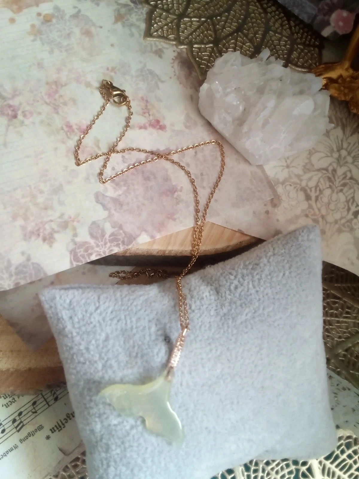 Collier queue de sirène en nacre – photo 3